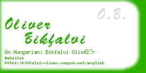 oliver bikfalvi business card